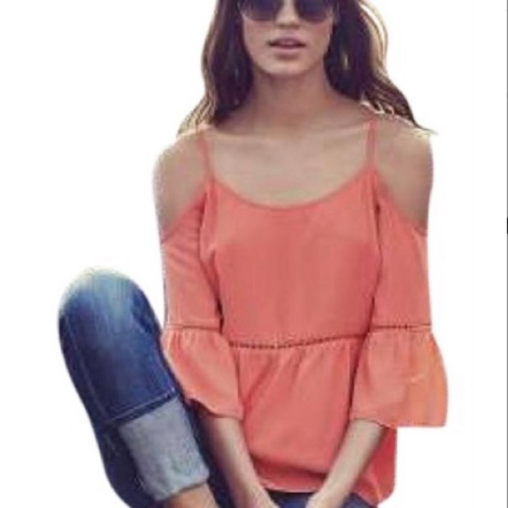 1.state Cold Shoulder Peasant Top, size M. - Picture 7 of 7